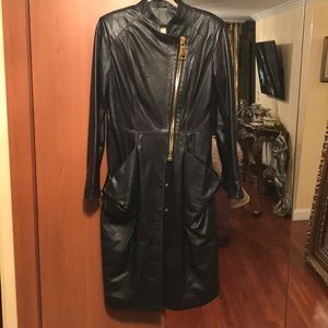 💯 genuine cashmere silky leather jacket